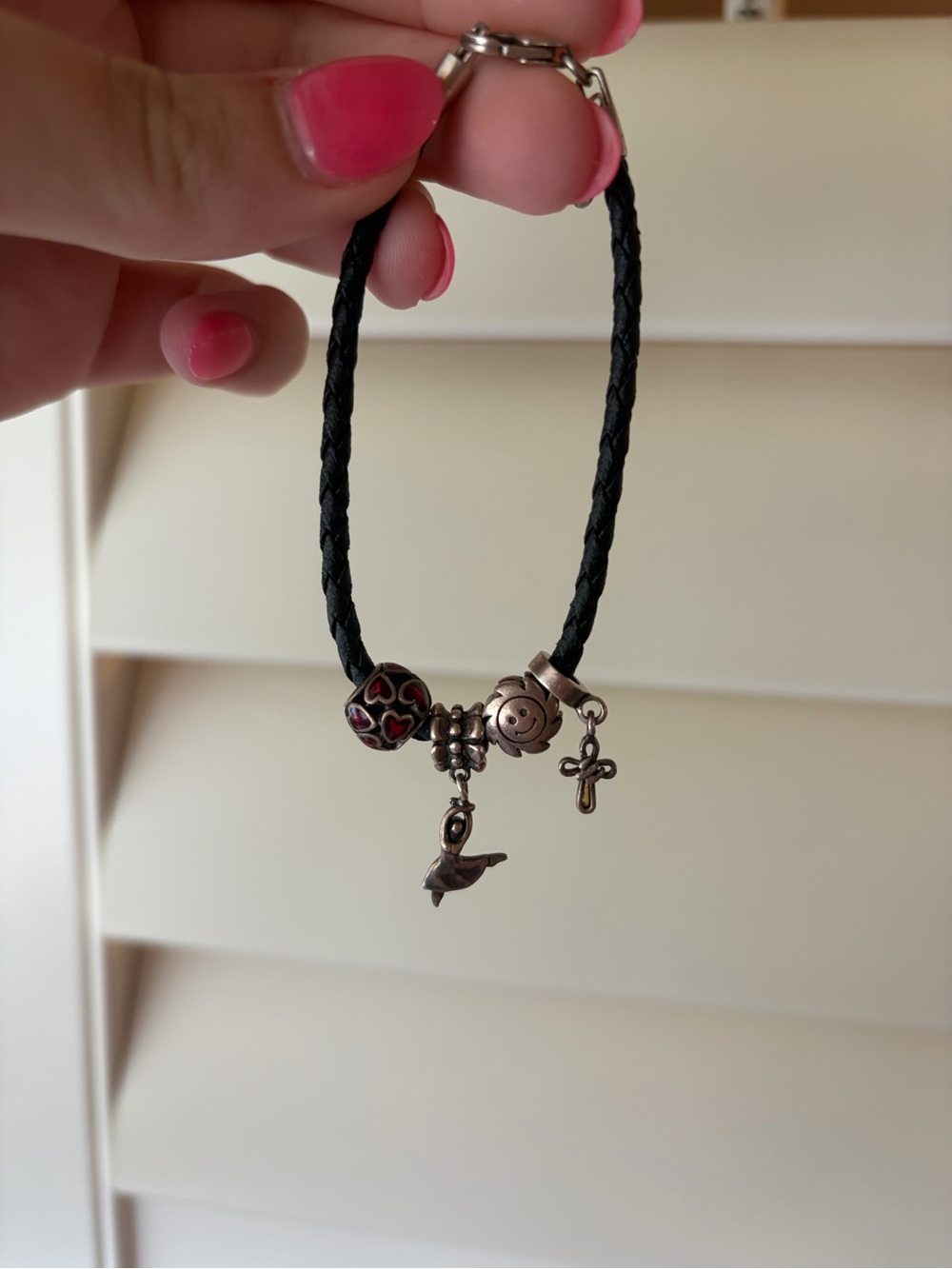 Pandora bracelet with charms